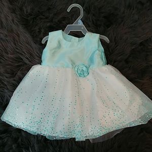 Adorable Formal Turquoise/Silver Glitter dress ❄